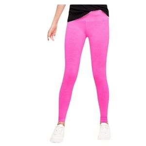 Justice Girl's  size 14 youth Leggings hot pink pant tights Athletics gym @